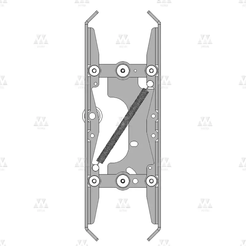 BL-B152ACDX02 | 1 X PORTE A PATTINO AD ESPANSIONE SENZA DISPOSITIVO DI BLOCCAGGIO DELLA PORTA (K2-4-6Z, K1-2-3R)