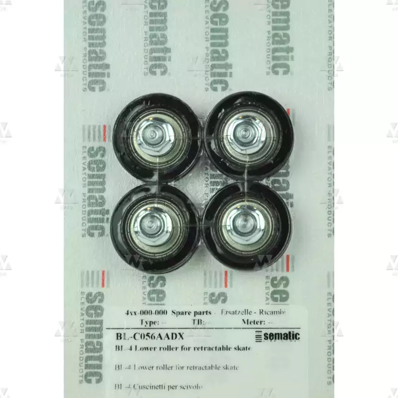 BL-C056AADX | 4 X ROTELLE INFERIORI PER PATTINO RETRATTILE (SENZA ECCENTRICO), D.30MM (ESTERNO)