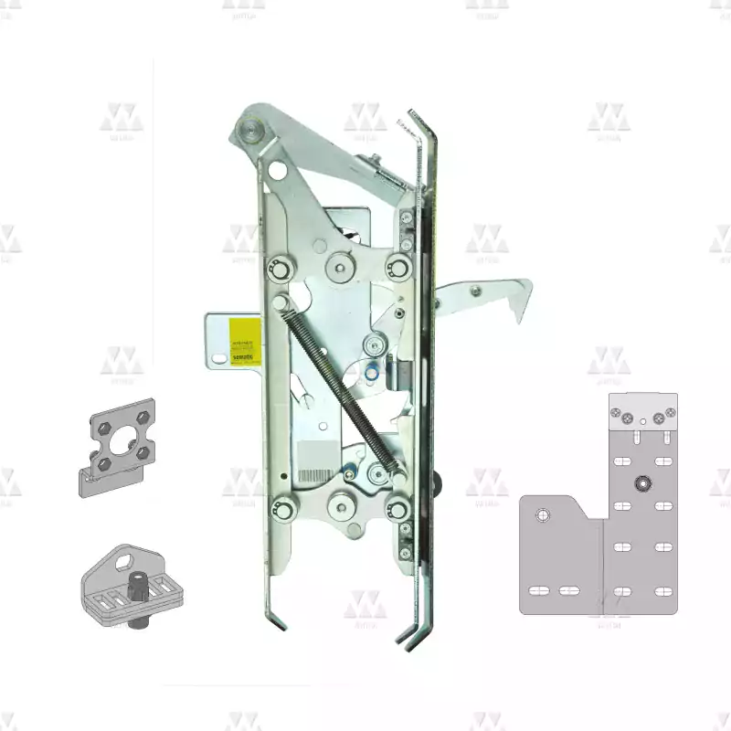 BL-KIT-3 | 1 X KIT RETROFIT PER K2L (DA PATTINO ALU. A PATTINO EXP CON DISPOSITIVO DI CHIUSURA PORTA DI CABINA.